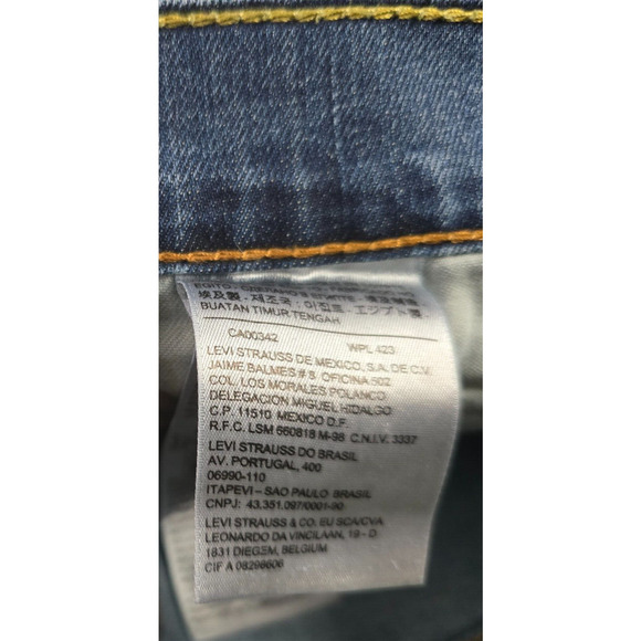 Levi's 559 Jeans Men's 34 x 31 (tag 32 x 34) Blue Dark Wash Relaxed Straight - Picture 6 of 16